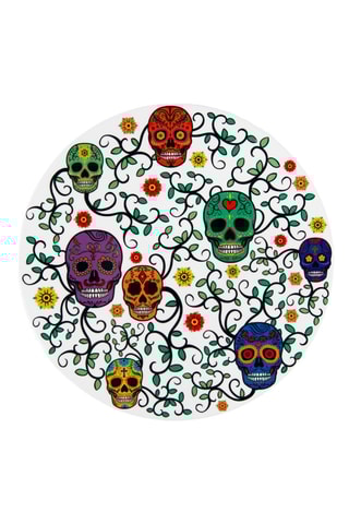 Salvamanteles de cerámica Calavera -  16 x 16 cm