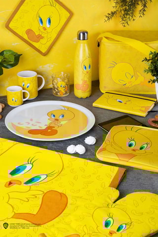 Manopla Piolín y Silvestre Looney Tunes - 20 x 20 cm