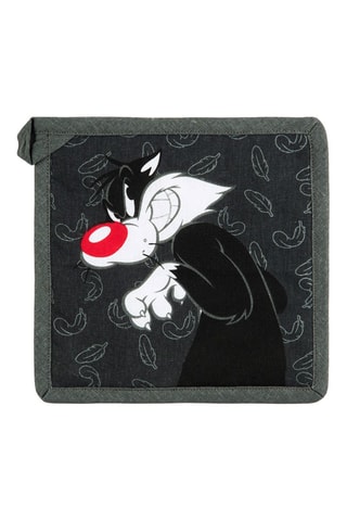 Agarrador Piolín y Silvestre Looney Tunes - Negro, blanco y rojo