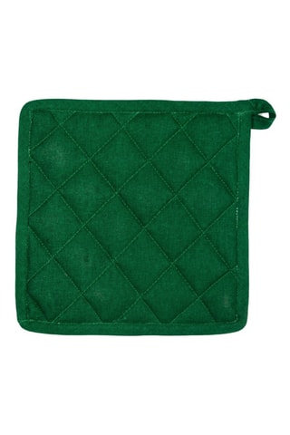 Agarrador cuadrado Calavera - Blanco y verde