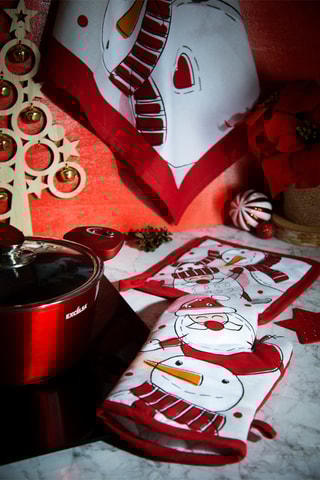 Agarrador Snowman - Rojo