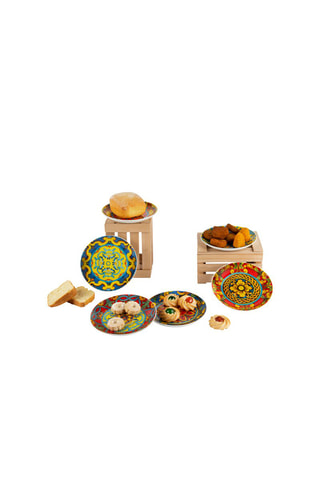 6 platos pequeños para aperitivos de porcelana Trinacria - 15 cm