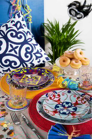 Vajilla de porcelana y gres Venice - 18 piezas