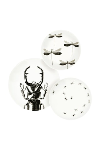 3 platos de cerámica Faune & Flore - 27/20/21 cm