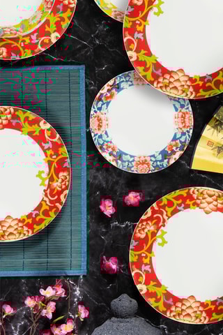 Vajilla de porcelana - 12 piezas