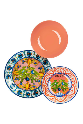 Vajilla de porcelana Bari Vecchia - 18 piezas