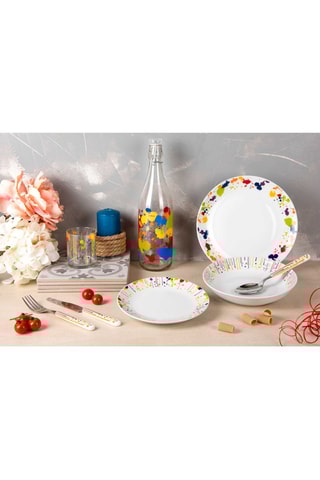 Vajilla de porcelana Dripping   -  18 piezas