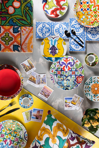 Vajilla de porcelana Lisbona - 18 piezas