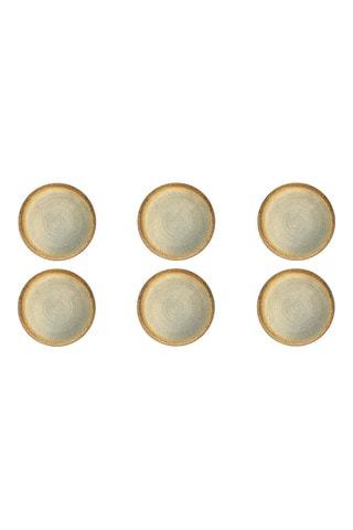 6 platos hondos de cerámica Demetra - 27 cm