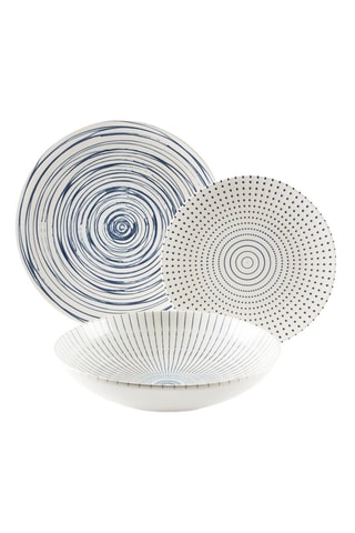 Vajilla de cerámica Hanami - 18 piezas