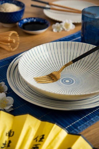 Vajilla de cerámica Hanami - 18 piezas