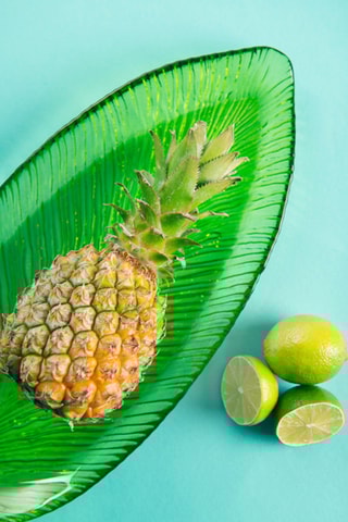 Fuente hoja  -  43 x 20 cm