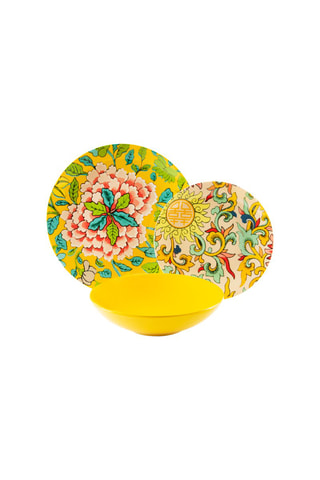 Vajilla de porcelana y gres - 18 piezas