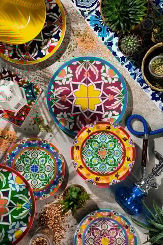 Salvamanteles de corcho y cerámica Lisbona - 15 x 15 cm