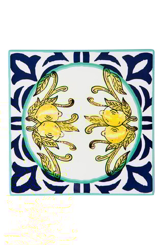 Salvamanteles de cerámica Amalfi - Azul marino - 15 x 15 cm