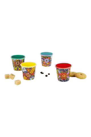 4 tazas de café de porcelana Bone China - 10 cl