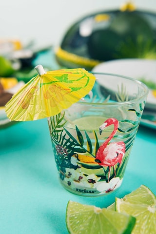6 vasos Tropical  -  25 cl