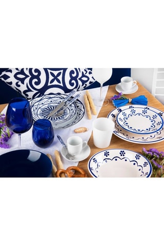 6 vasos de vidrio soplado Cobalto - 39 cl