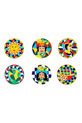 6 posavasos de cerámica