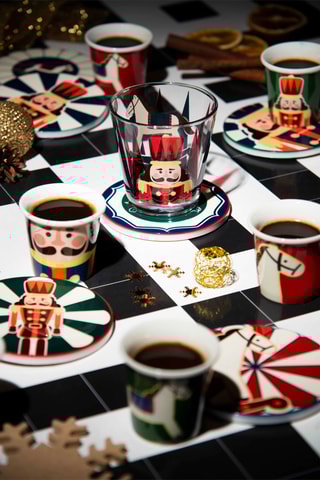 6 posavasos de cerámica Vintage Christmas - 10,8 cm