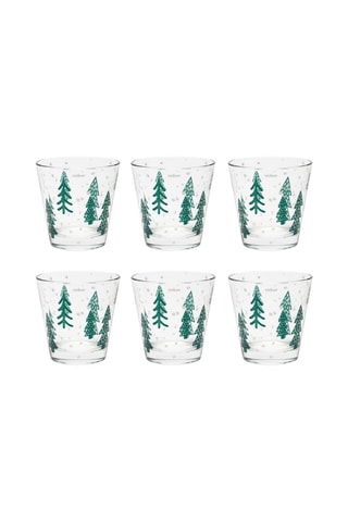 6 vasos Green Winter - 25 cl
