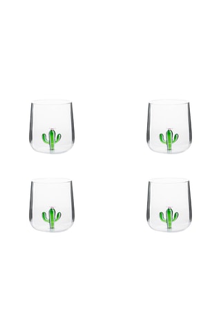 4 vasos de vidrio de borosilicato Green Winter - 45 cl