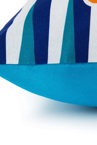 Cojín Sicilian - Mostaza y rojo - 45 x 45 x 16 cm