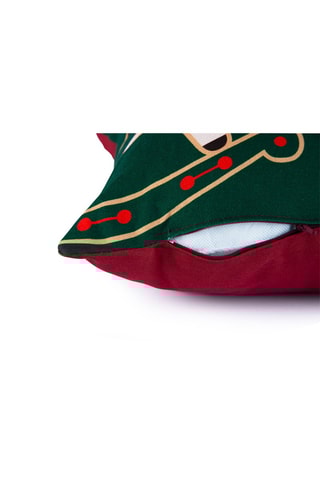 Cojín Vintage Christmas - Verde y rojo - 40 x 50 cm