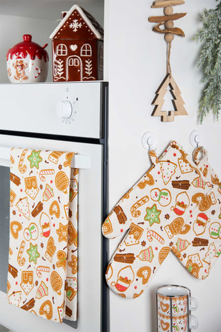 Caja para galletas de cerámica - 15 x 11,5 x 16 cm