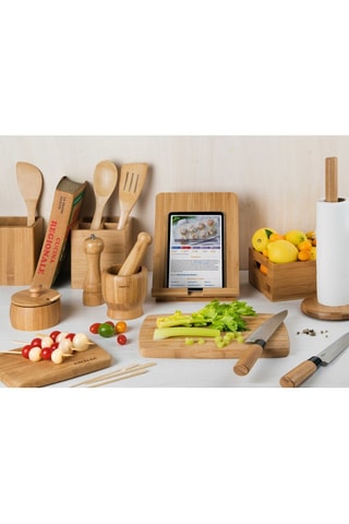 Portarrollos de bambú - 14 x 33 cm