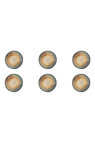 6 platos hondos de cerámica Efesto - 21 x 21 x 5 cm