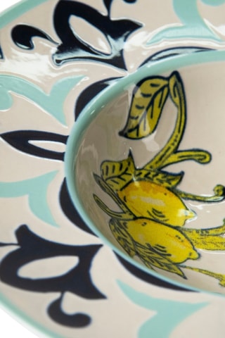 6 platos hondos de cerámica Amalfi - 28,5 x 28,5 x 6,5 cm