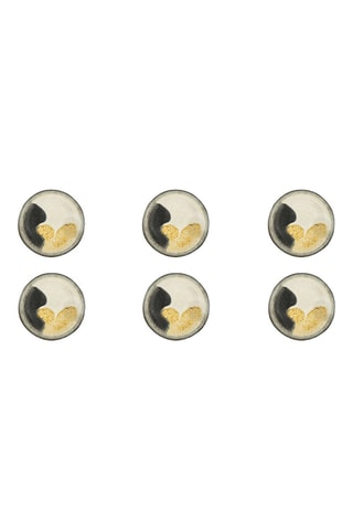 6 platos hondos de cerámica Dioniso - 21 x 21 x 5 cm