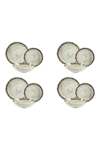 Vajilla de cerámica Afrodite - 12 piezas