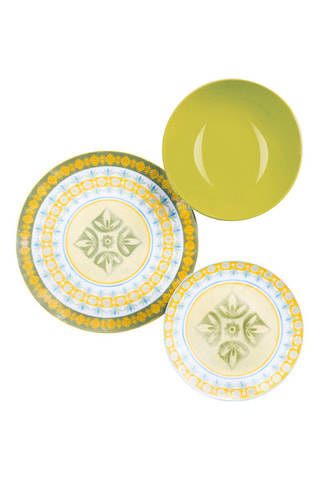 Vajilla de porcelana Etno Chic   -  18 piezas