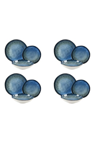 Vajilla de cerámica Poseidone - 12 piezas