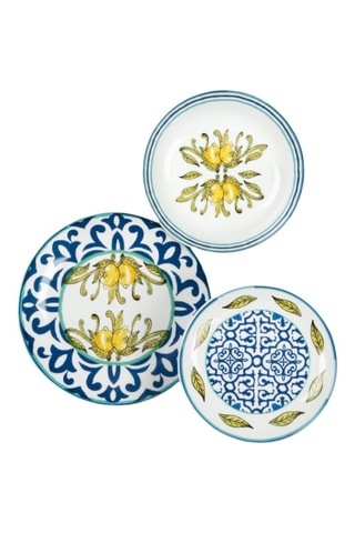 Vajilla de porcelana Amalfi - 18 piezas