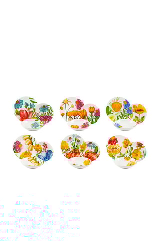 Vajilla de porcelana Blooming - 18 piezas