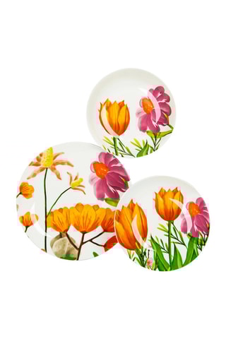 Vajilla de porcelana Blooming - 18 piezas