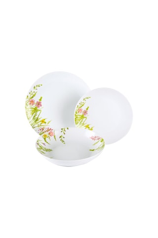 Vajilla de porcelana Spring Garden - 18 piezas