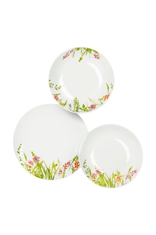 Vajilla de porcelana Spring Garden - 18 piezas