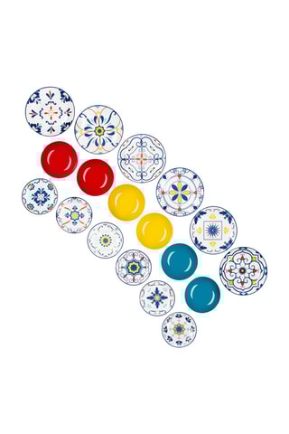 Vajilla de porcelana y gres Vietri Color - 18 piezas