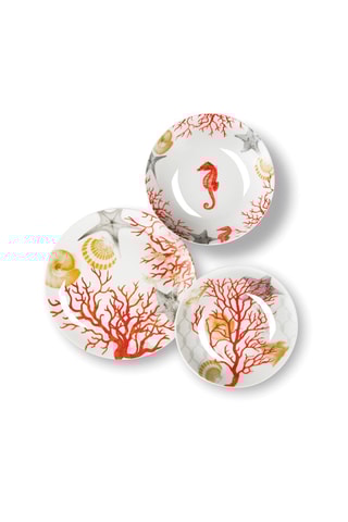 Vajilla de porcelana Coral -  18 piezas