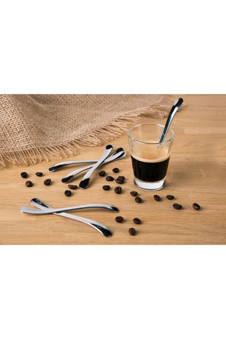 6 cucharillas de café de acero inoxidable Caffe'Inox