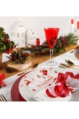 Portavelas de cerámica  -  Blanco - 10,5 x 14 cm