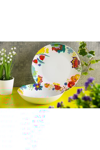 Platos de porcelana Saint Tropez - 12 piezas