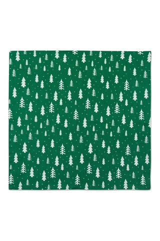 Camino de mesa y servilletas de tela Green Winter - Verde - 145 x 45 x 0,1 / 45 x 45 x 0,1 cm