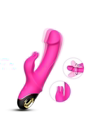 Vibrador Rabbit waterproof - Rosa - 22,2 cm
