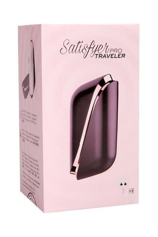 Estimulador clitoriano Satisfyer Pro Traveler - Negro y blanco