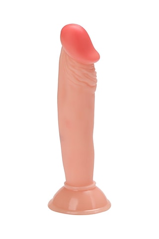 Dildo con ventosa - Beige - 17,5 cm